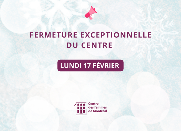 Fermeture exceptionnelle