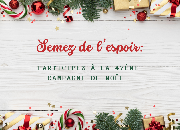 En route vers la 47ème campagne de Noël !