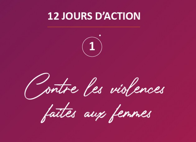 12 jours d'action contre la violence faite aux femmes, c'est parti !