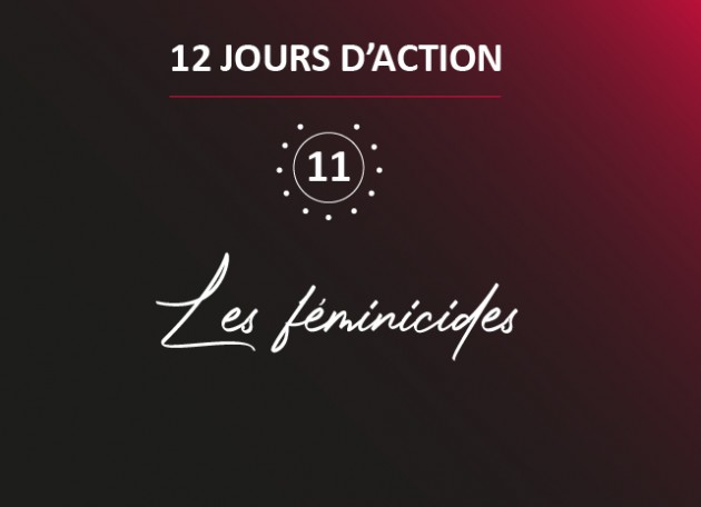 12 days of action fighting violence against women: Feminicide