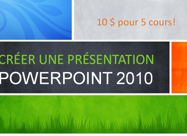 How to use Powerpoint? 5 classes in french only
