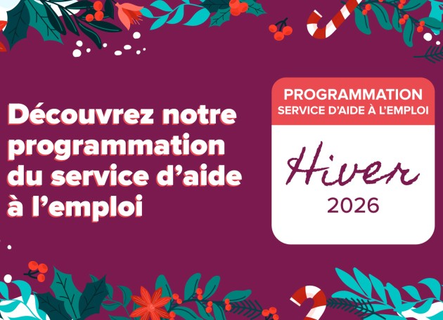 Programmation du Service à l’employabilité Hiver 2026