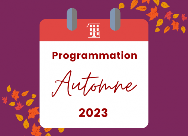 La programmation de l'automne est là! La programmation de l'automne est là!