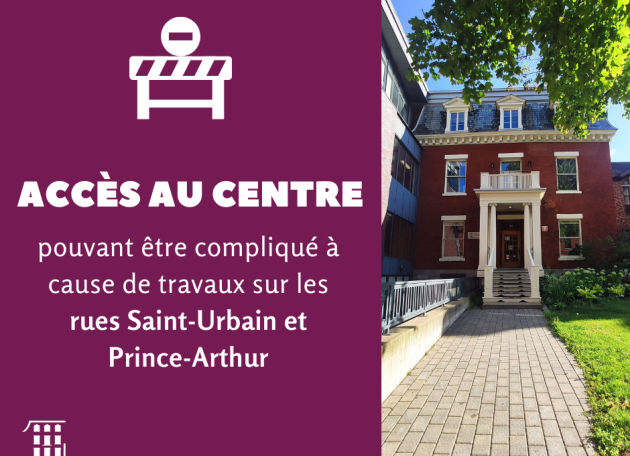 Major construction work on Saint-Urbain and Prince Arthur streets